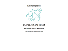 Tablet Screenshot of kleintierpraxis-kalweit.de